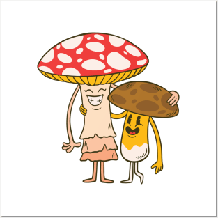 Mushroom Friends Posters and Art